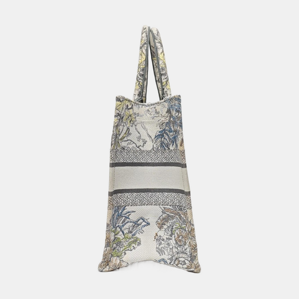Book Tote Medium Fabric Gray
