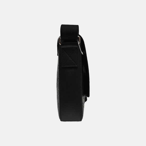 Monogram Calfskin Shoulder Bag Black