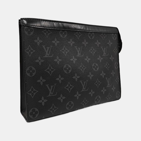 Pochette Voyag MM Monogram Coated Canvas Black