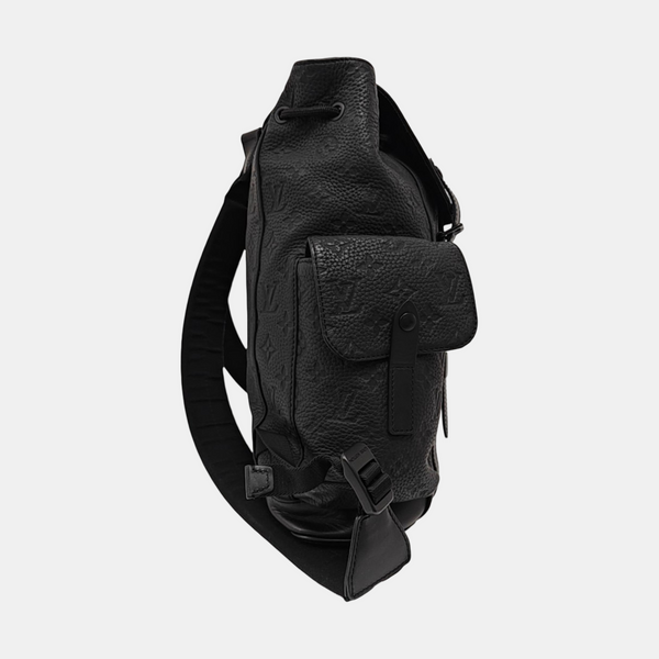 CHRISTOPHER PM Monogram Calfskin Black