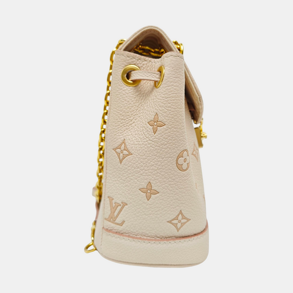 NOÉ Nano Monogram Calfskin Beige