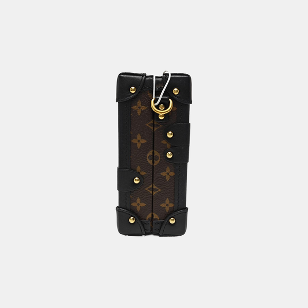 PETITE MALLE Monogram Coated Canvas Brown