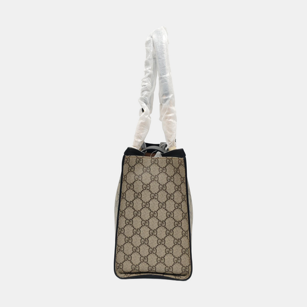 Padlock Medium Monogram Coated Canvas Beige
