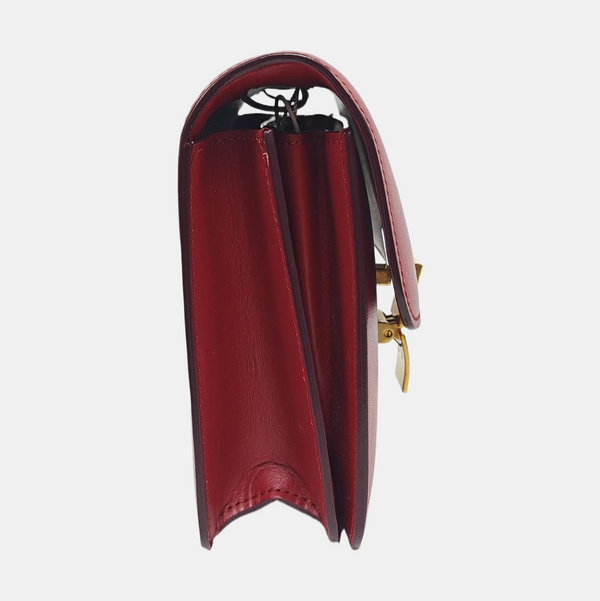 Authenticated pre-owned CLASSIC BOX Small Calfskin Red - Shoulder Bag at Looply