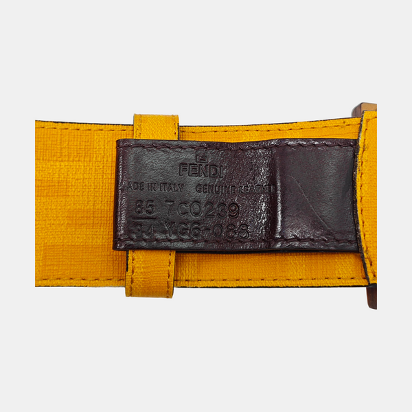 Leather Belt Orange