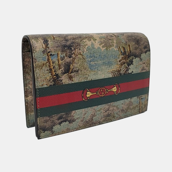 Monogram Leather Clutch Multicolor
