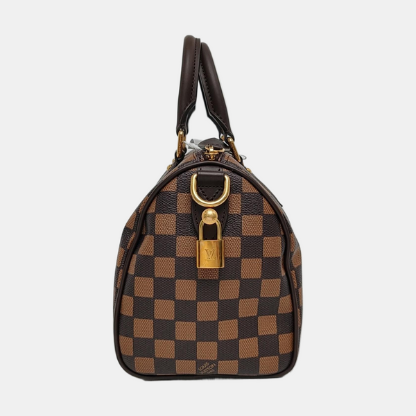 Authenticated pre-owned SPEEDY 25 Coated Canvas Brown - Shoulder Bag at Looply