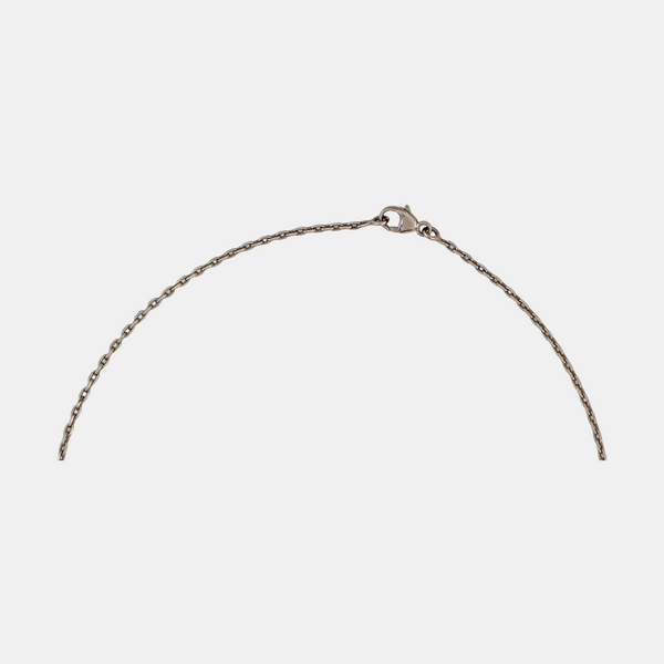 Pop H Metal Silver Necklace