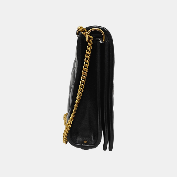 BECKY Small Quilted Lambskin Black