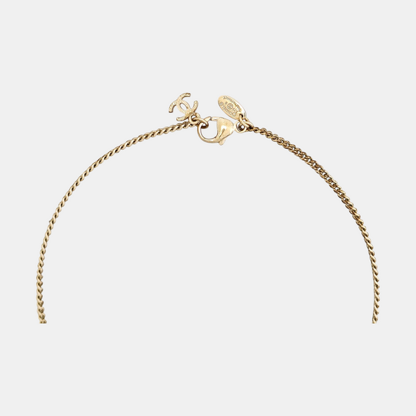 Faux Pearl Gold Necklace