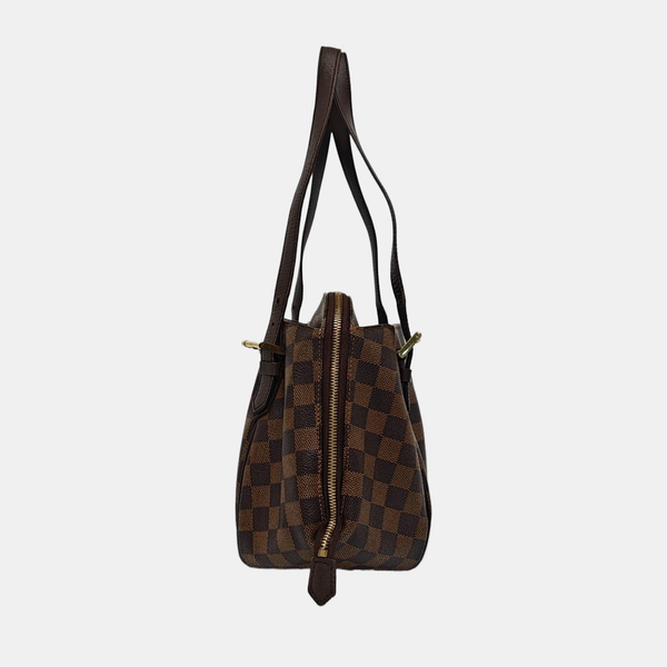 RIVINGTON Damier Ebene Coated Canvas Brown