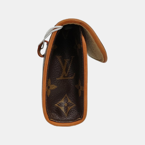 FLORENTINE Monogram Coated Canvas Brown
