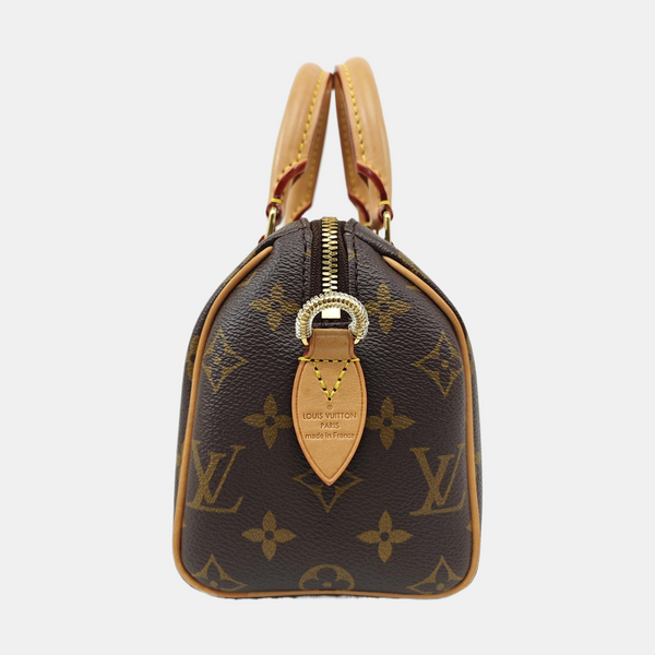 SPEEDY 20 Monogram Coated Canvas Brown