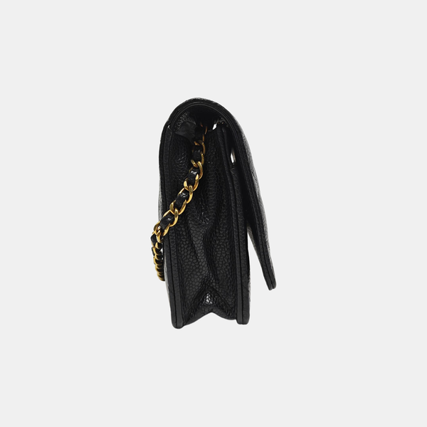 WOC Quilted Grained Calfskin Black