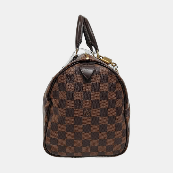 SPEEDY 30 Damier Ebene Coated Canvas Brown