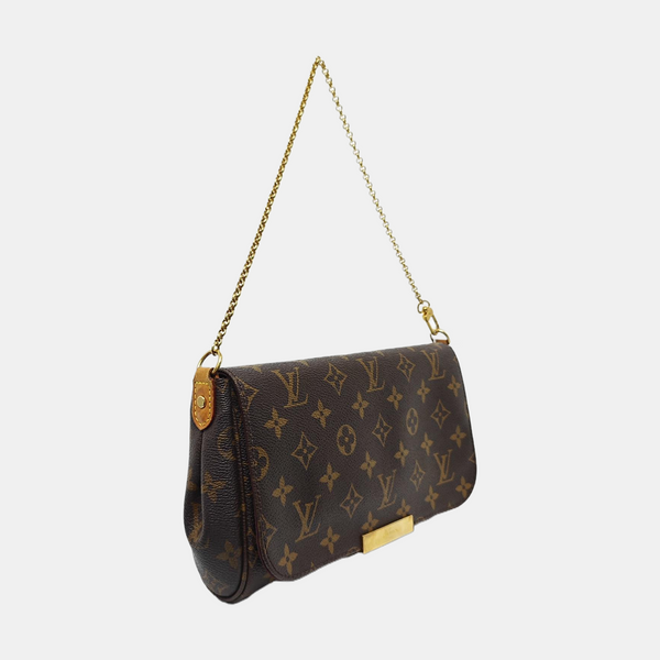 FAVORITE MM Monogram Coated Canvas Brown