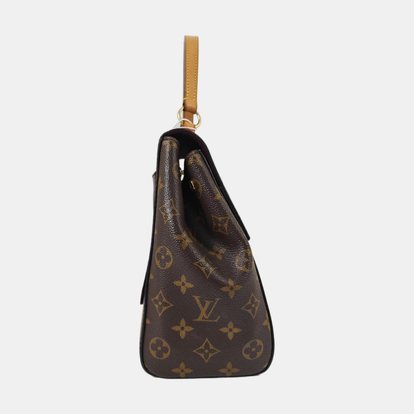 CLUNY MM Monogram Coated Canvas Brown