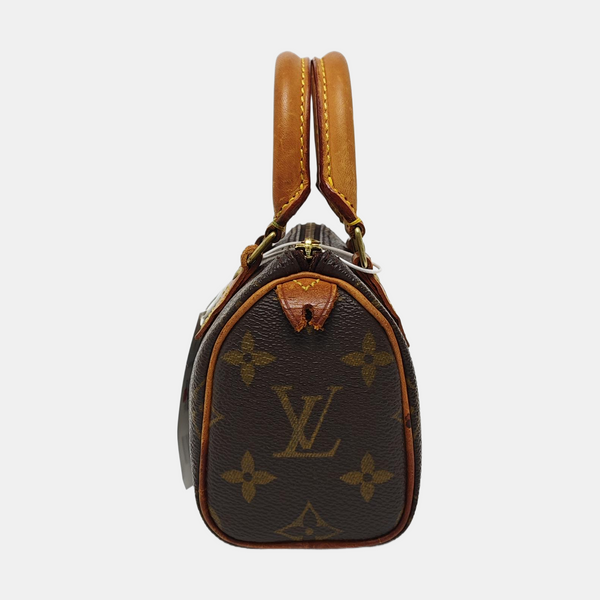 SPEEDY Nano Monogram Coated Canvas Brown