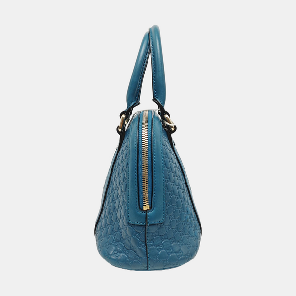 Microguccissima Monogram Calfskin Blue