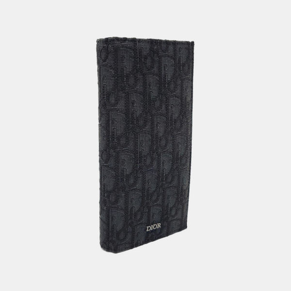Oblique Canvas Wallet Black
