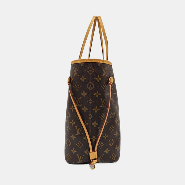 NEVERFULL MM Monogram Coated Canvas Brown