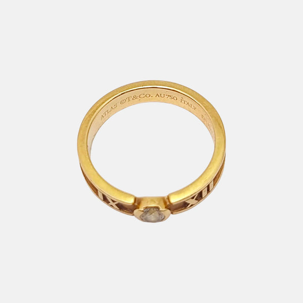 Atlas 18k Rose Gold Ring EU 46