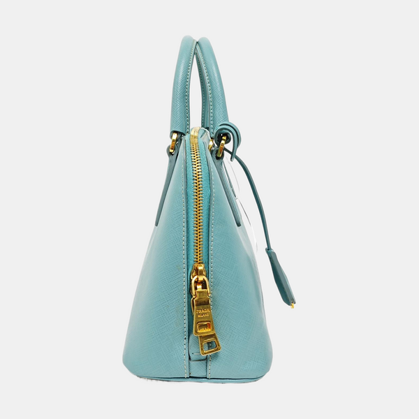 Authenticated pre-owned Promenade Saffiano Calfskin Blue - Shoulder Bag at Looply
