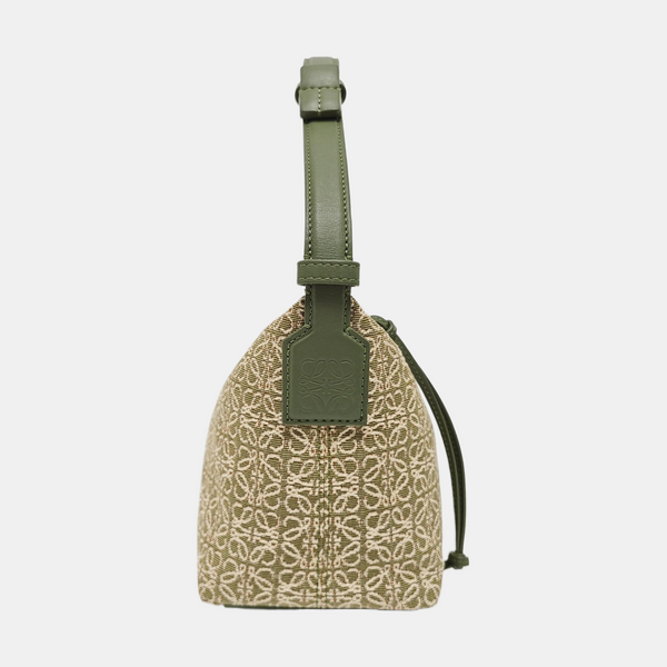 Canvas Top Handle Bag Green