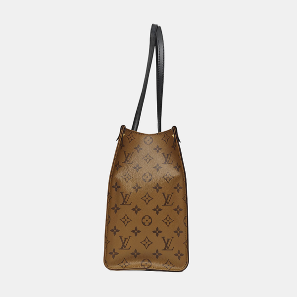 ONTHEGO MM Monogram Coated Canvas Brown