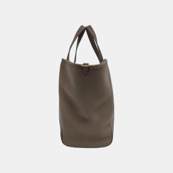 Calfskin Shoulder Bag Gray