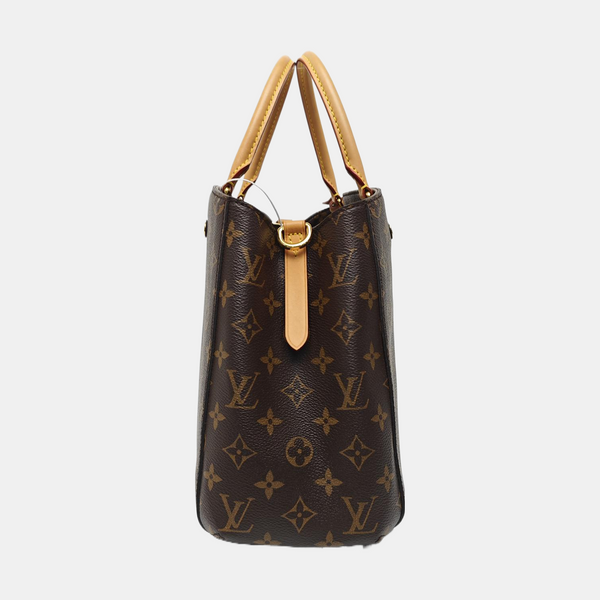 MONTAIGNE Monogram Coated Canvas Brown