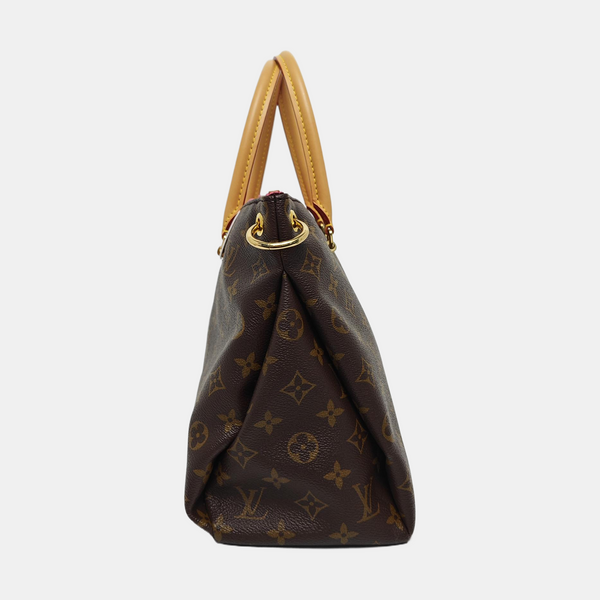 PALLAS MM Monogram Coated Canvas Brown