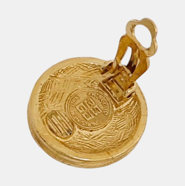 Metal Gold Clip On Earrings