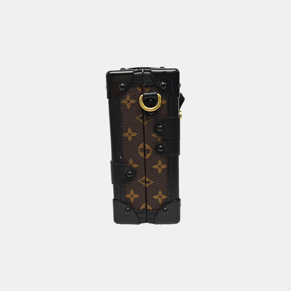 PETITE MALLE Monogram Coated Canvas Brown
