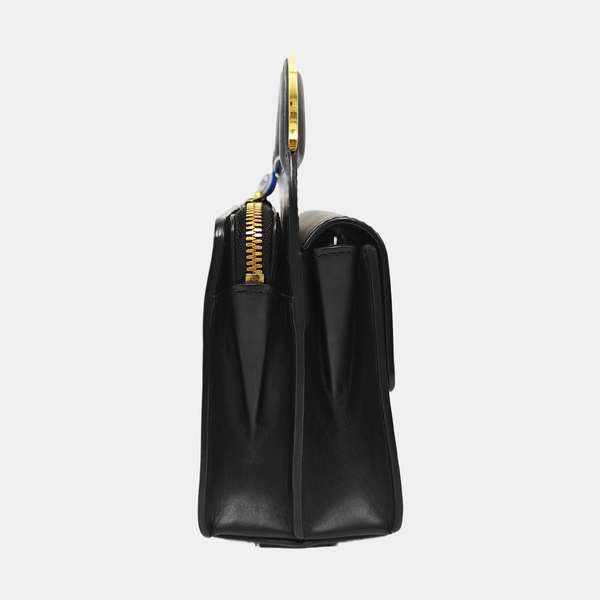 Padlock Work Calfskin Black