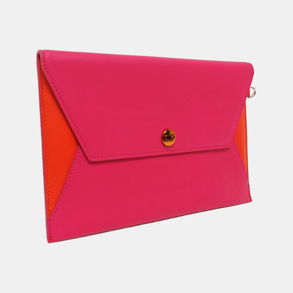 Calfskin Clutch Red