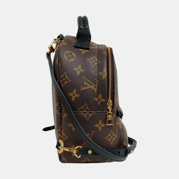 PALM SPRINGS Mini Monogram Coated Canvas Brown