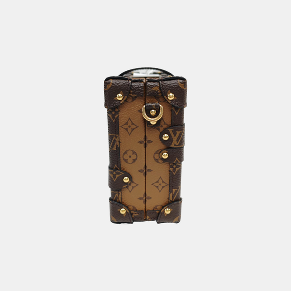 PETITE MALLE Monogram Coated Canvas Brown