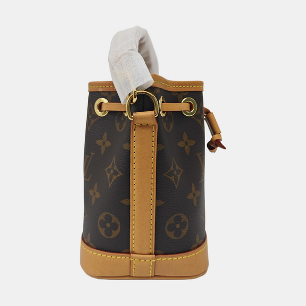 NOÉ Nano Monogram Coated Canvas Brown