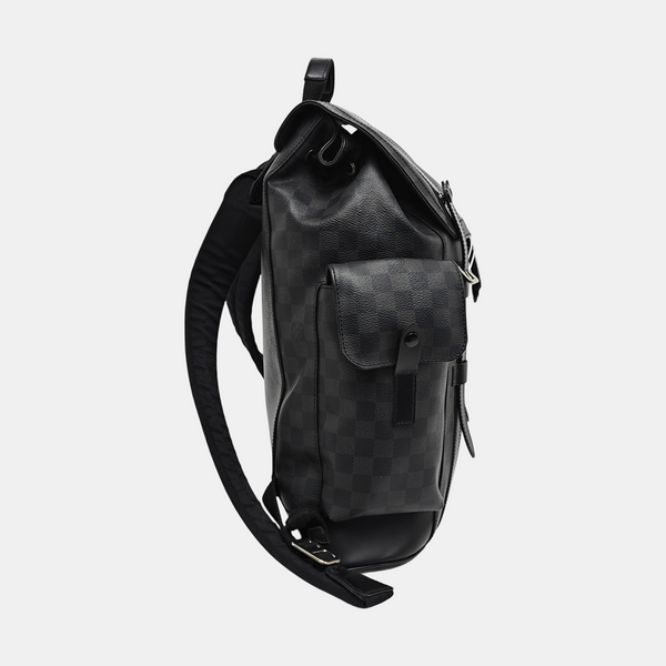 CHRISTOPHER MM Damier Graphite Coated Canvas Gray