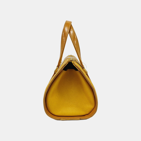 Calfskin Top Handle Bag Yellow