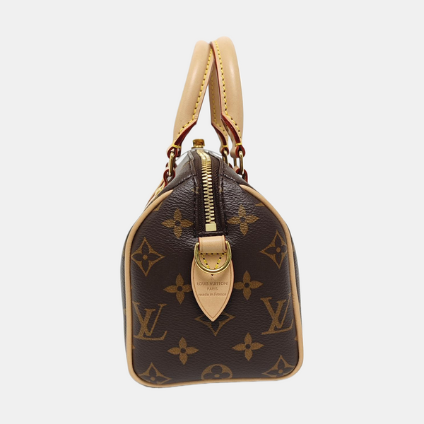 SPEEDY 20 Monogram Coated Canvas Brown