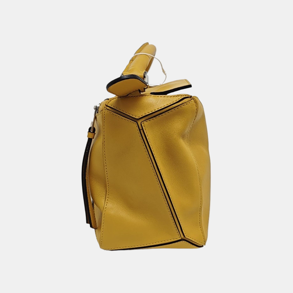 Puzzle Medium Calfskin Yellow