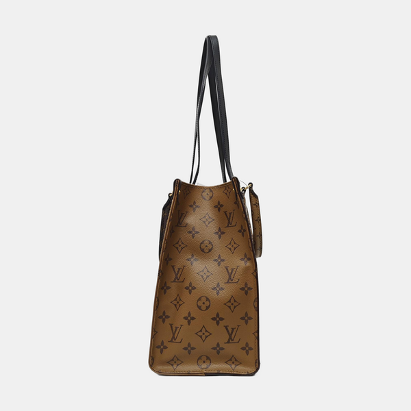 ONTHEGO MM Monogram Coated Canvas Brown
