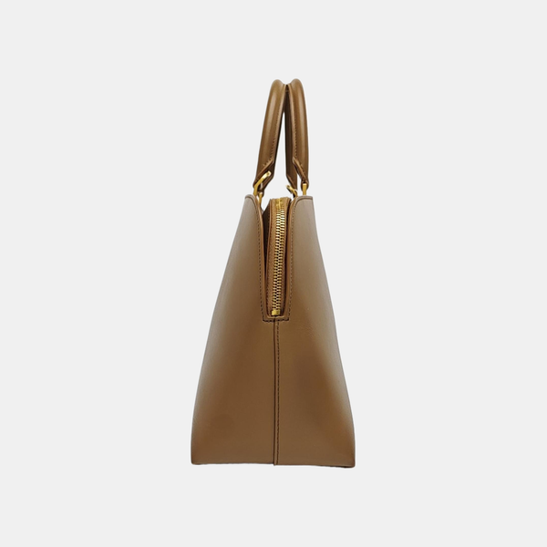 Calfskin Shoulder Bag Brown