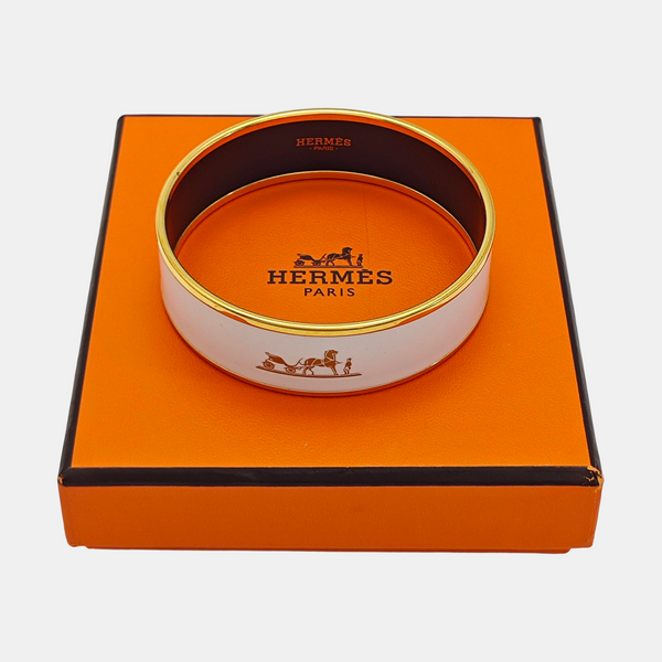 Email Ceramic White Bangle