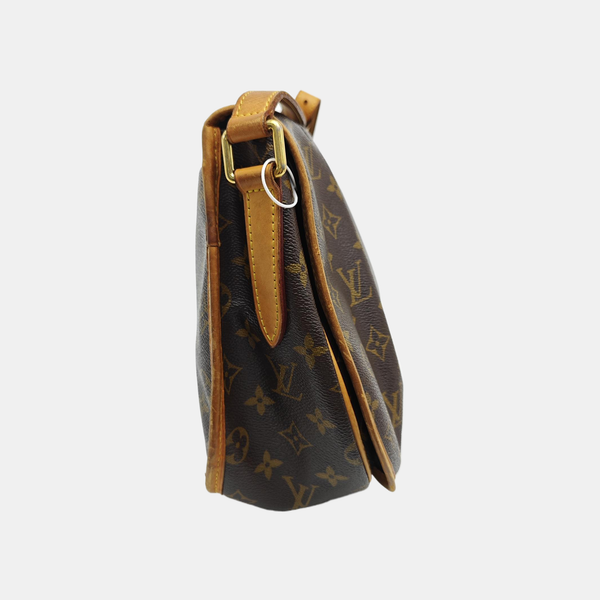 MENILMONTANT MM Monogram Coated Canvas Brown