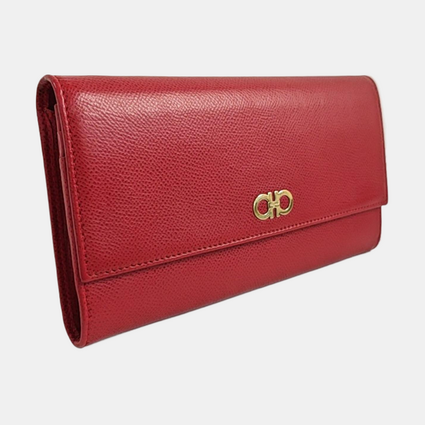 Gancini Calfskin Red