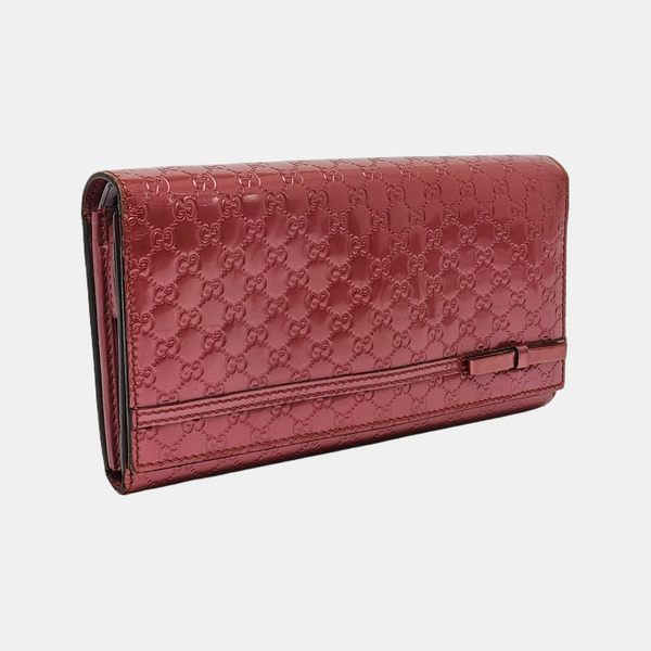 Monogram Patent Leather Wallet Pink