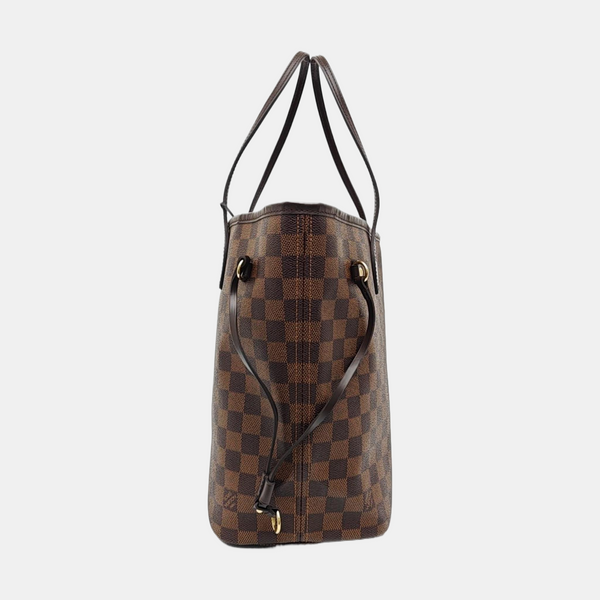 NEVERFULL MM Damier Ebene Coated Canvas Brown